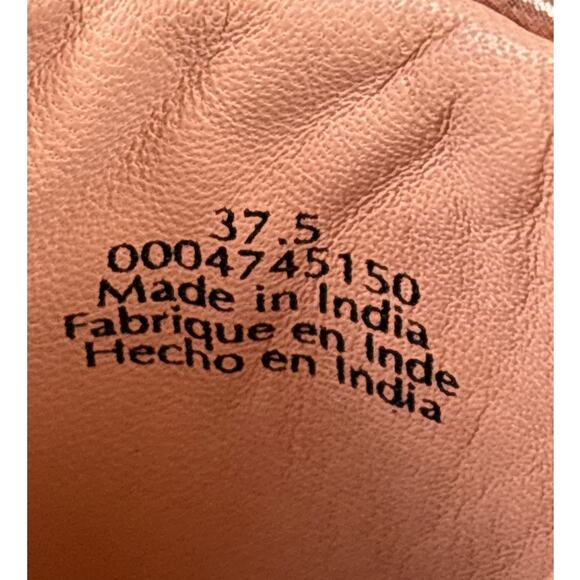 Free People Womens 7 Rose Gold Leather Harbor Platform Slip On Sandals - Picture 7 of 8